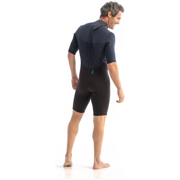 2026 Jobe Mens Perth 3/2mm Back Zip Shorty Wetsuit 30362100 - Blue